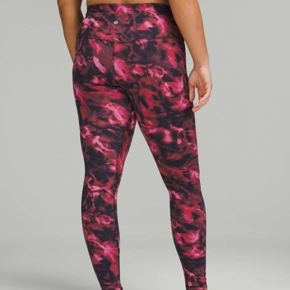 [Lululemon] Align HR Pant 28" Intensity Pink Blossom Multi 16 - Picture 2 of 9